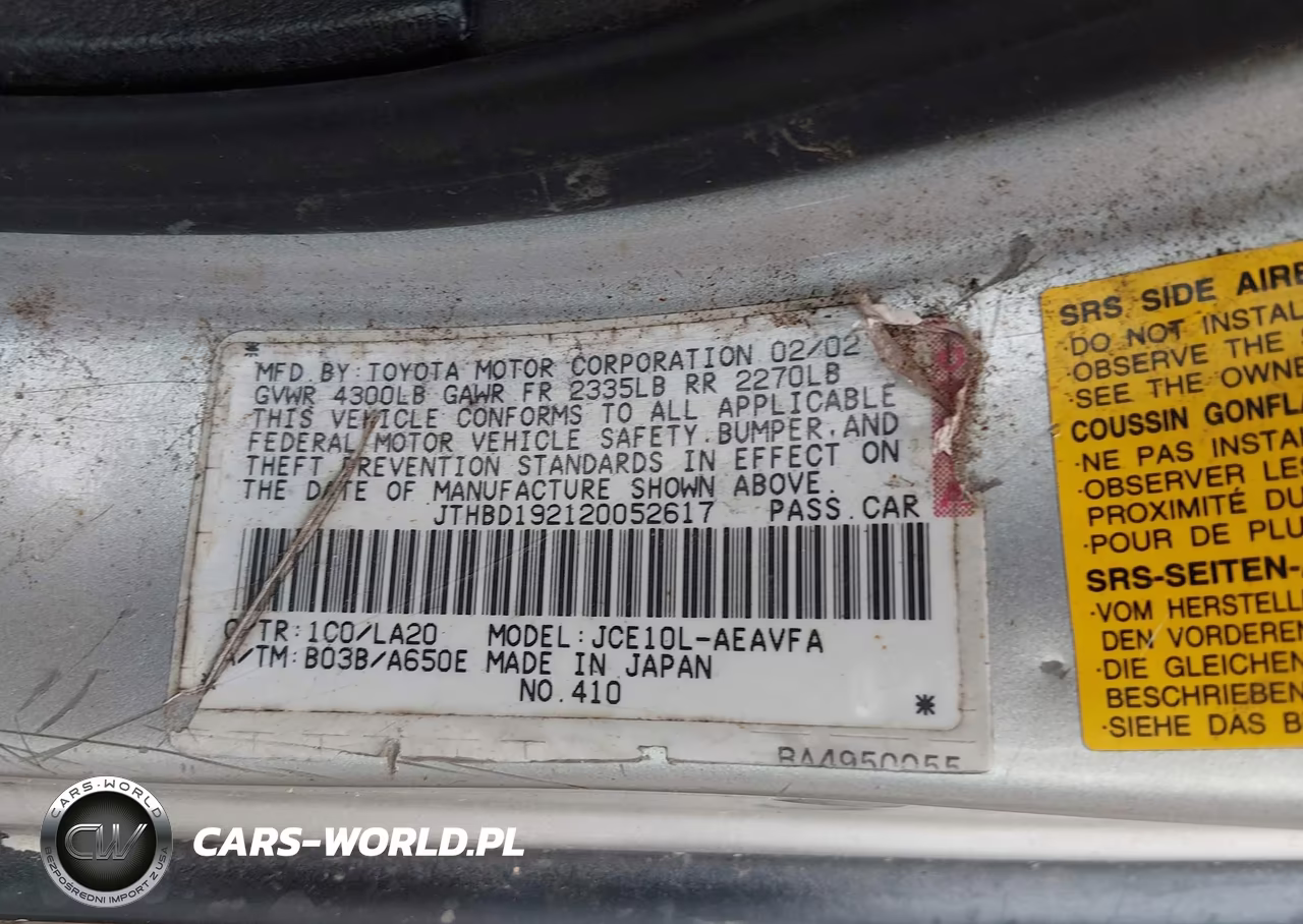 2002 Lexus Is 300 VIN:JTHBD192120052617 - 9