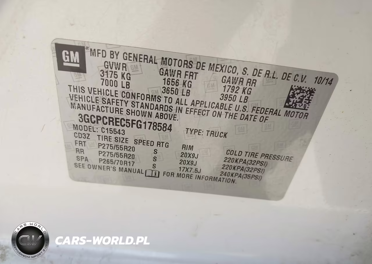 2015 Chevrolet Silverado 1500 Lt VIN:3GCPCREC5FG178584 - 9