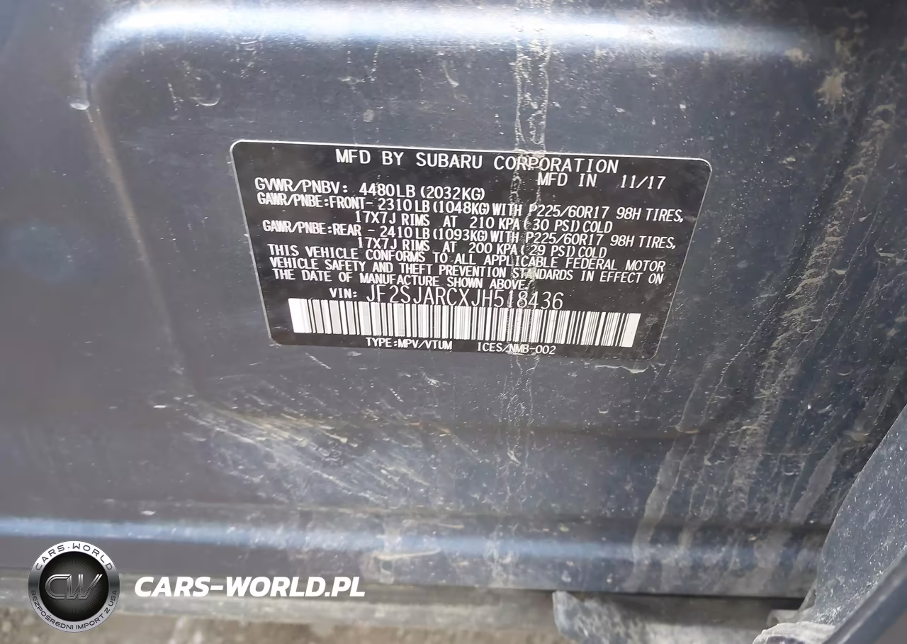 2018 Subaru Forester 2.5I Limited VIN:JF2SJARCXJH518436 - 9