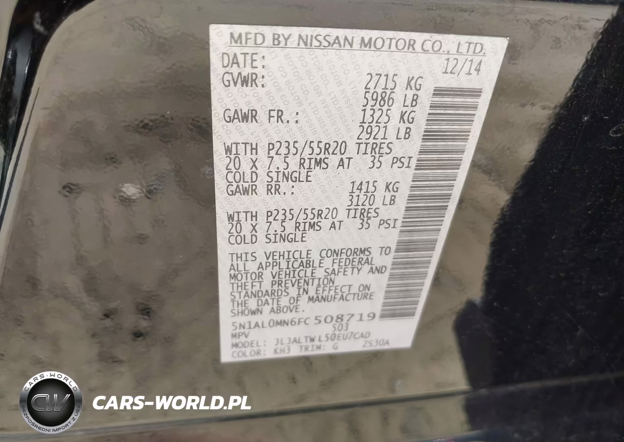 2015 Infiniti Qx60 VIN:5N1AL0MN6FC508719 - 9