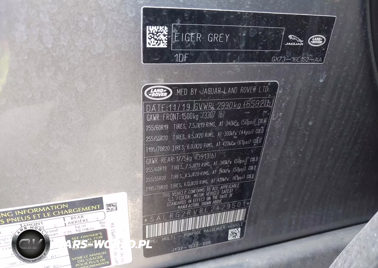2020 Land Rover Discovery Se VIN:SALRG2RV8L2429501 - 9
