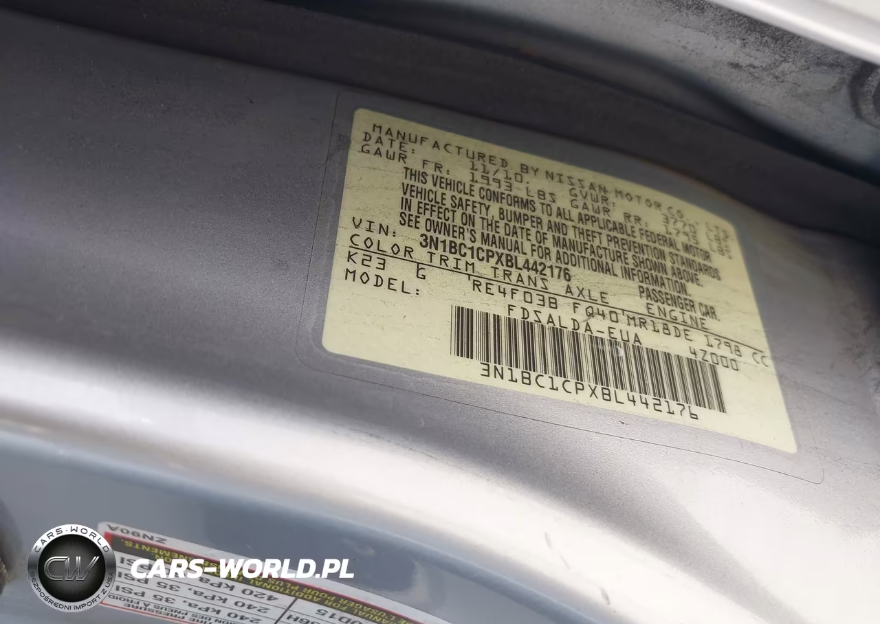 2011 Nissan Versa 1.8S VIN:3N1BC1CPXBL442176 - 9