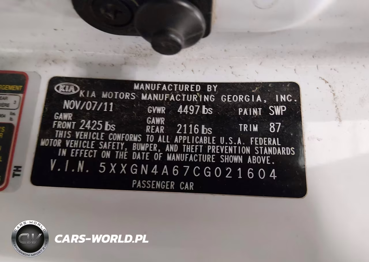 2012 Kia Optima Ex Turbo VIN:5XXGN4A67CG021604 - 9