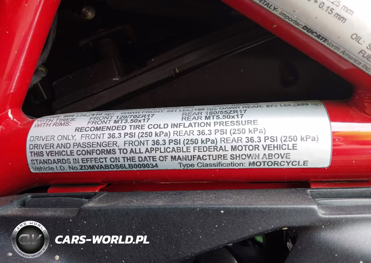 2020 Ducati Supersport VIN:ZDMVABDS6LB009034 - 10