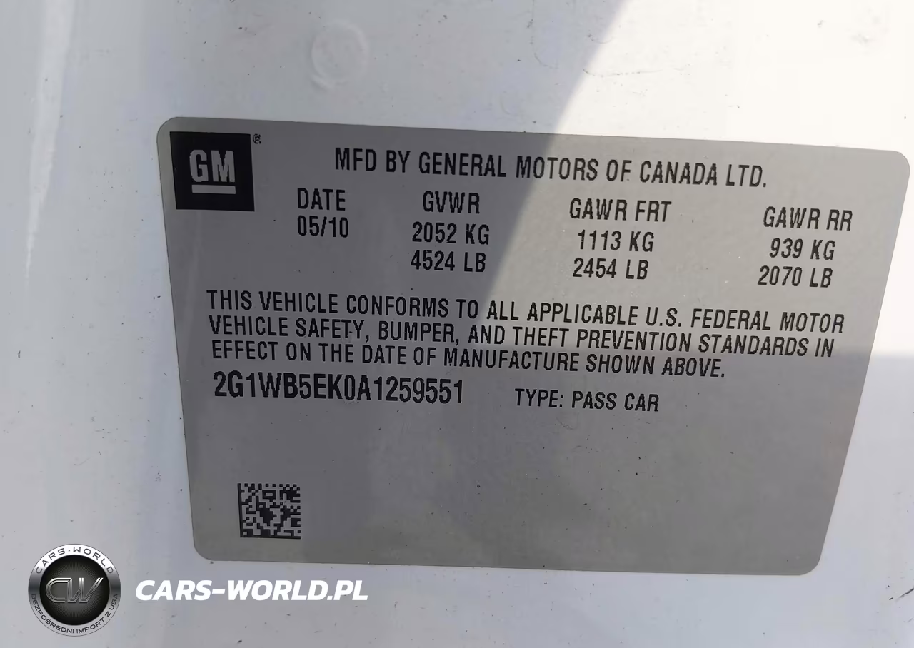 2010 Chevrolet Impala Lt VIN:2G1WB5EK0A1259551 - 9