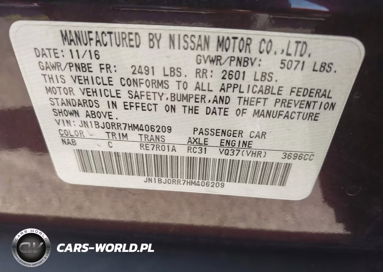 2017 Infiniti Qx50 VIN:JN1BJ0RR7HM406209 - 9