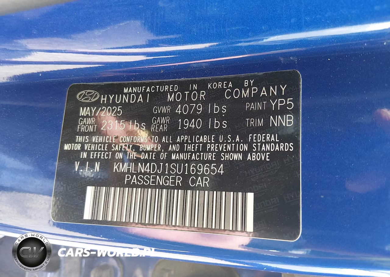 2025 Hyundai Elantra Hybrid Limited VIN:KMHLN4DJ1SU169654 - 9