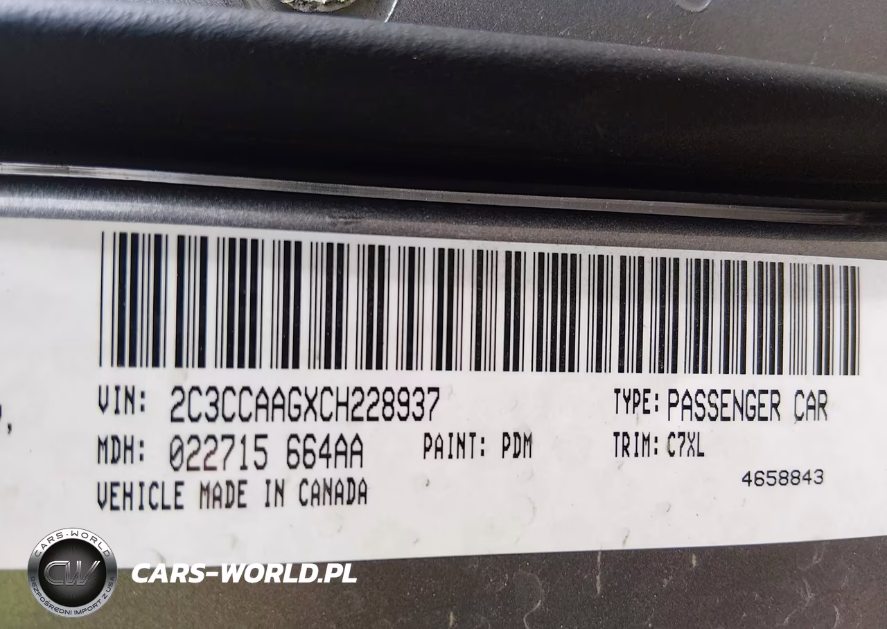 2012 Chrysler 300 VIN:2C3CCAAGXCH228937 - 9