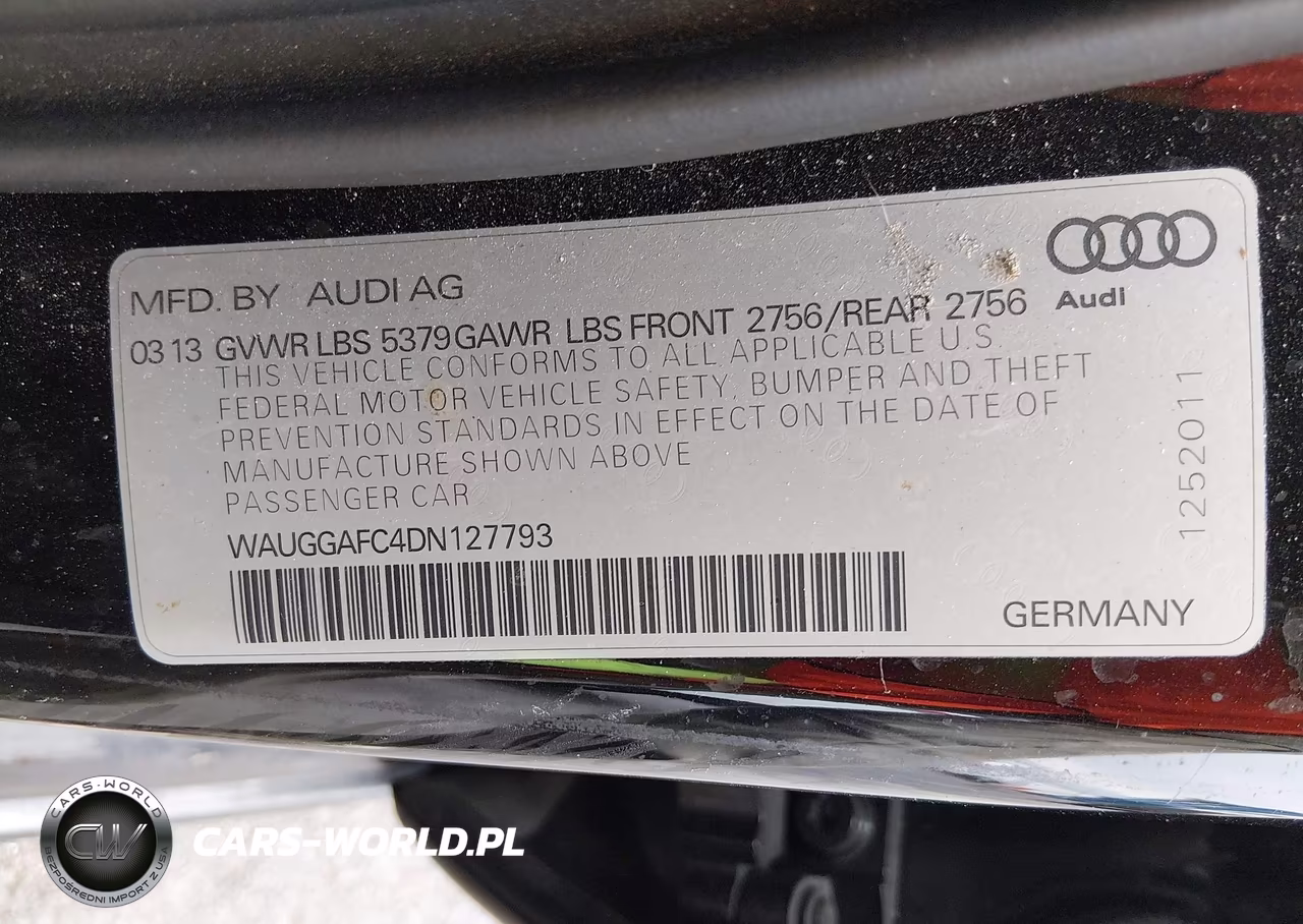2013 Audi A6 3.0T Premium VIN:WAUGGAFC4DN127793 - 9