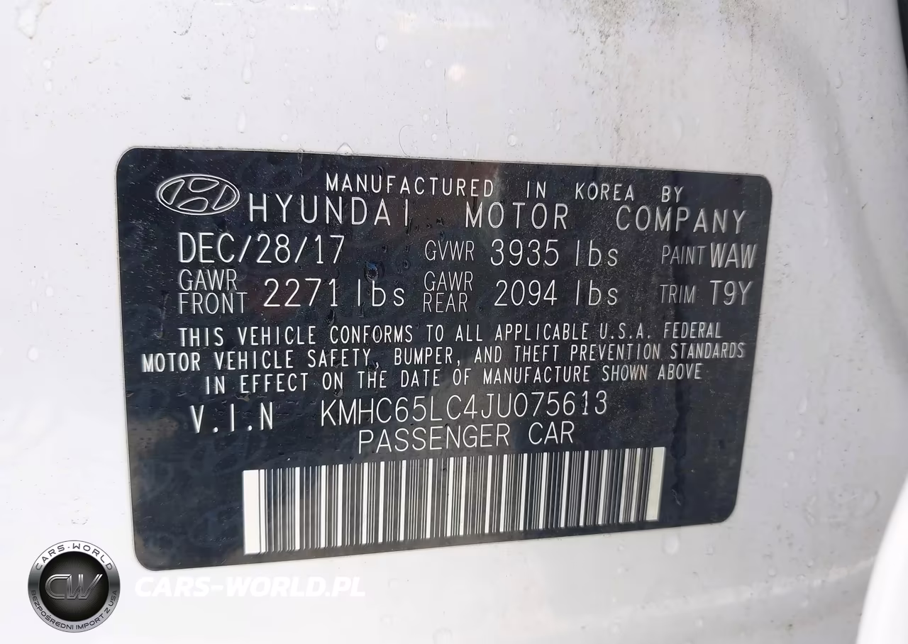 2018 Hyundai Ioniq Hybrid Blue VIN:KMHC65LC4JU075613 - 9