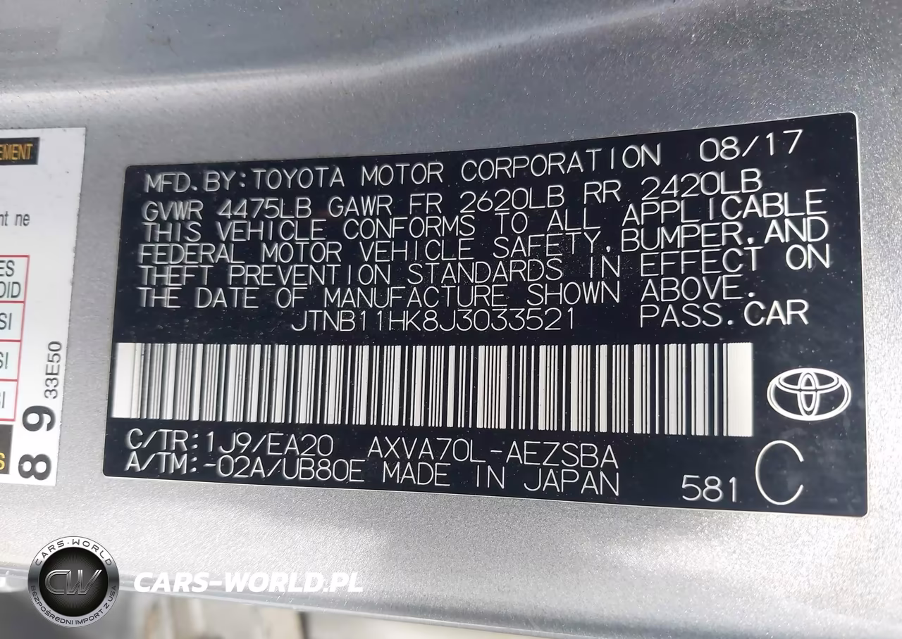 2018 Toyota Camry Se VIN:JTNB11HK8J3033521 - 9