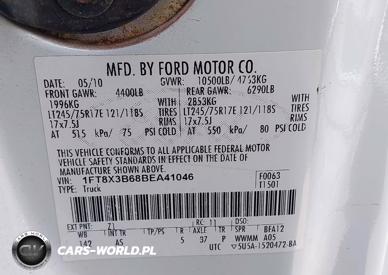 2011 Ford F-350 Xl VIN:1FT8X3B68BEA41046 - 8