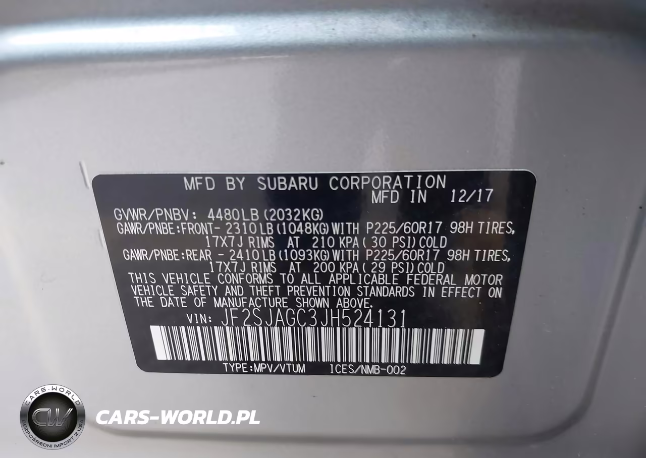 2018 Subaru Forester 2.5I Premium VIN:JF2SJAGC3JH524131 - 9