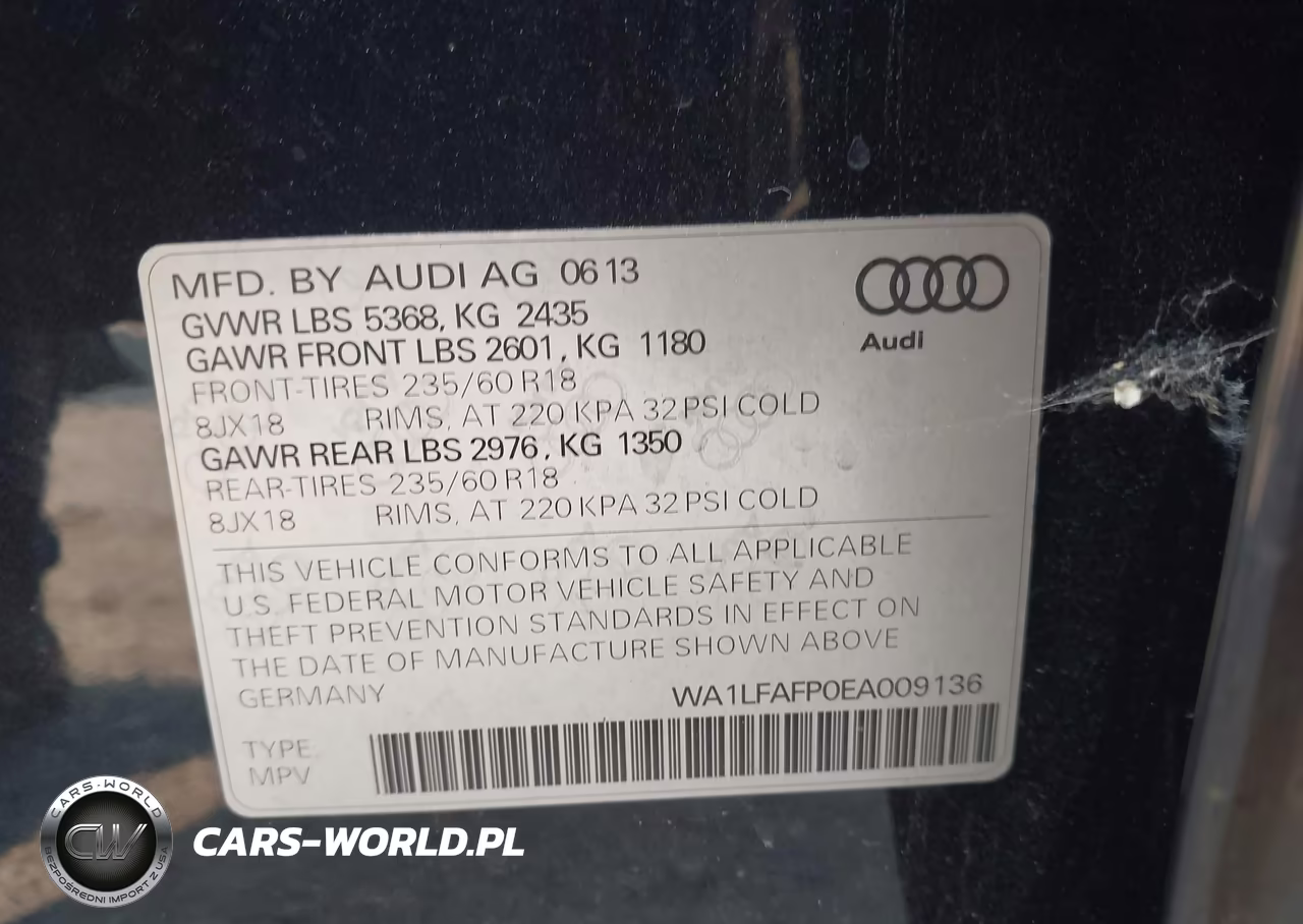 2014 Audi Q5 2.0T Premium VIN:WA1LFAFP0EA009136 - 9