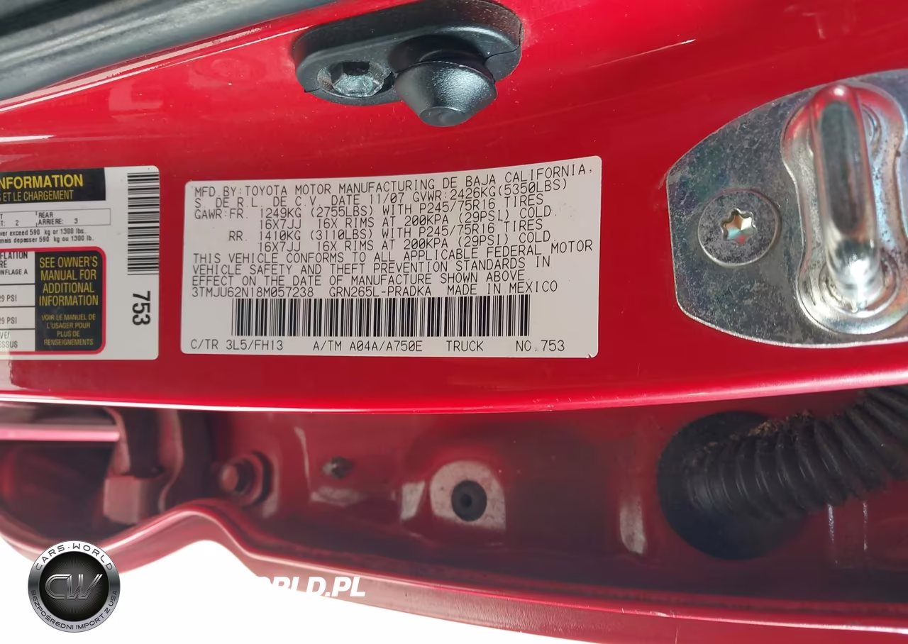 2008 Toyota Tacoma Prerunner V6 VIN:3TMJU62N18M057238 - 9