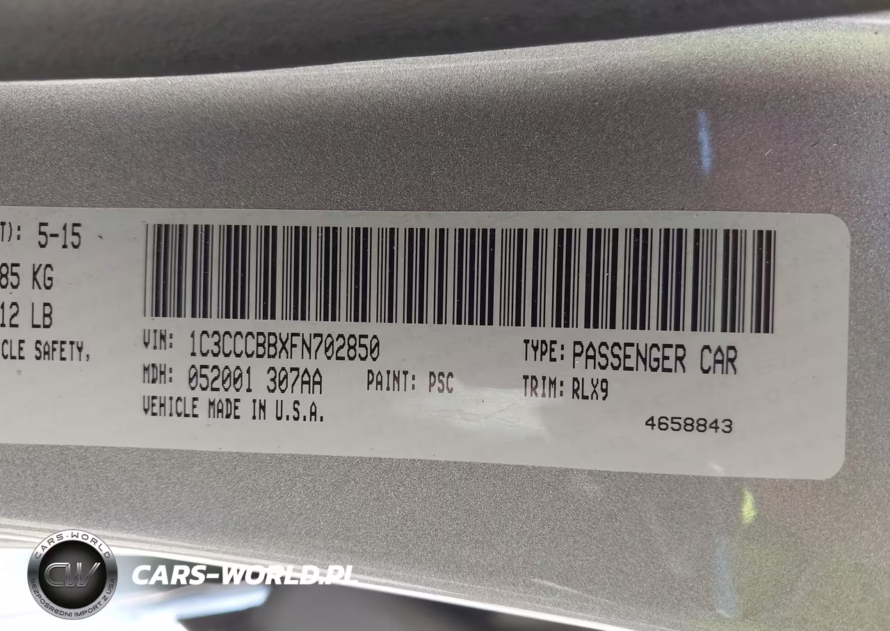 2015 Chrysler 200 S VIN:1C3CCCBBXFN702850 - 9