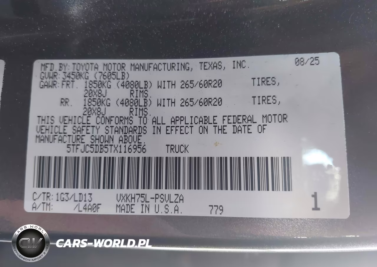 2026 Toyota Tundra Hybrid Limited Crewmax 6.4' Bed VIN:5TFJC5DB5TX116956 - 9