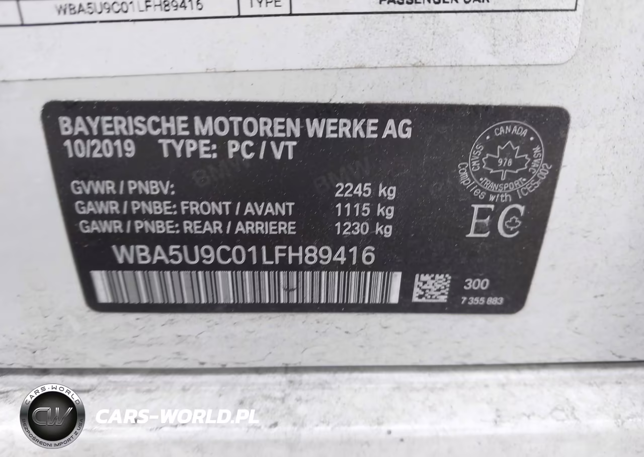 2020 BMW M340I M340I xDrive VIN:WBA5U9C01LFH89416 - 9