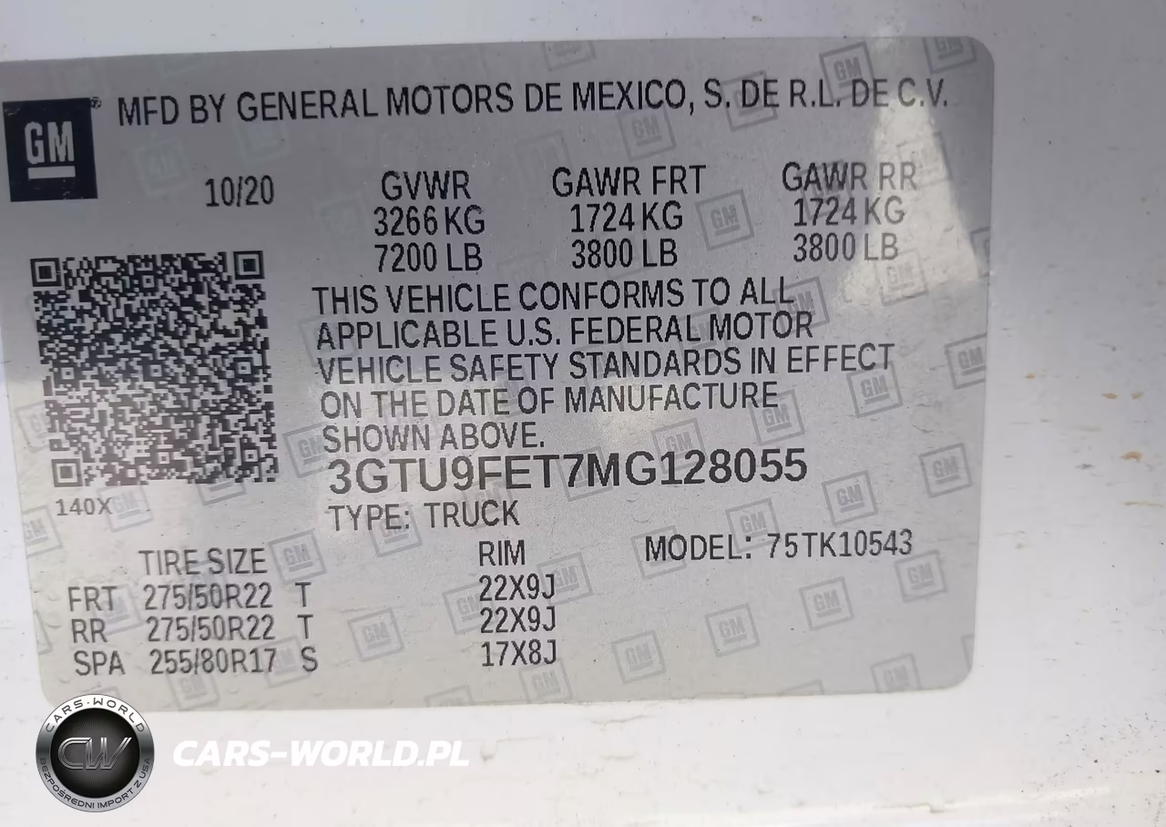 2021 GMC Sierra 1500 4Wd Short Box Denali VIN:3GTU9FET7MG128055 - 9