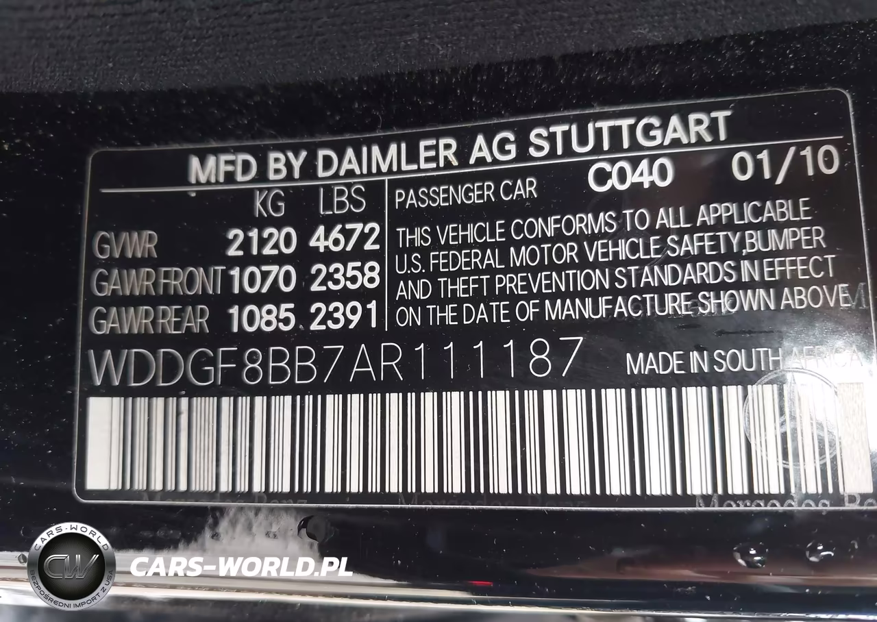 2010 Mercedes-Benz C 300 Luxury 4Matic-Sport 4Matic VIN:WDDGF8BB7AR111187 - 9