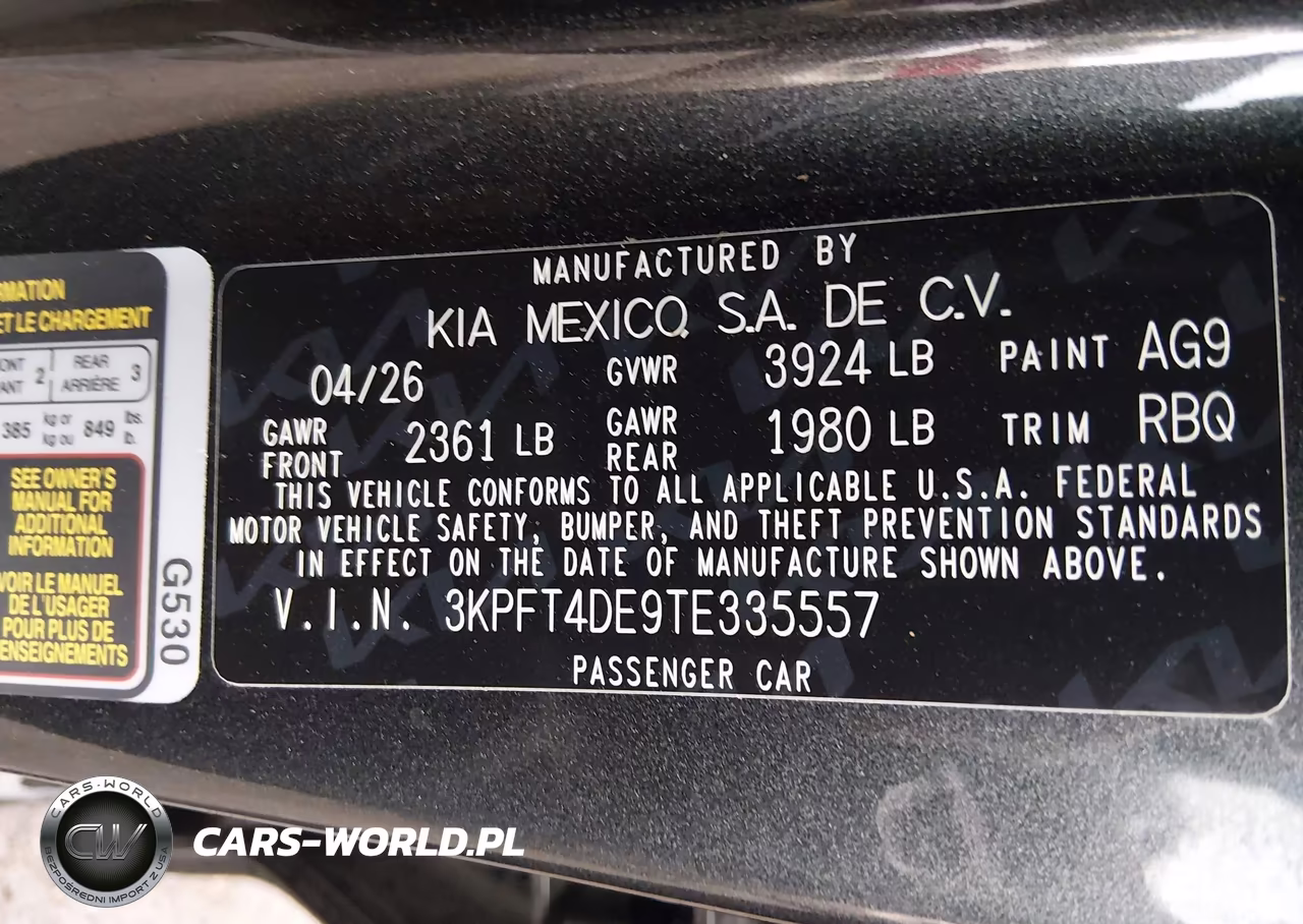 2026 Kia K4 Lx VIN:3KPFT4DE9TE335557 - 9