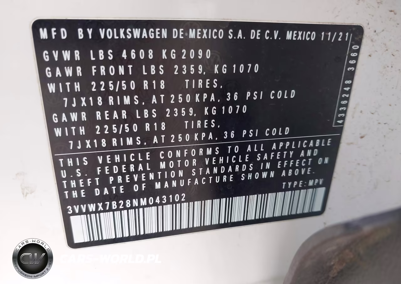 2022 Volkswagen Taos Se VIN:3VVWX7B28NM043102 - 9