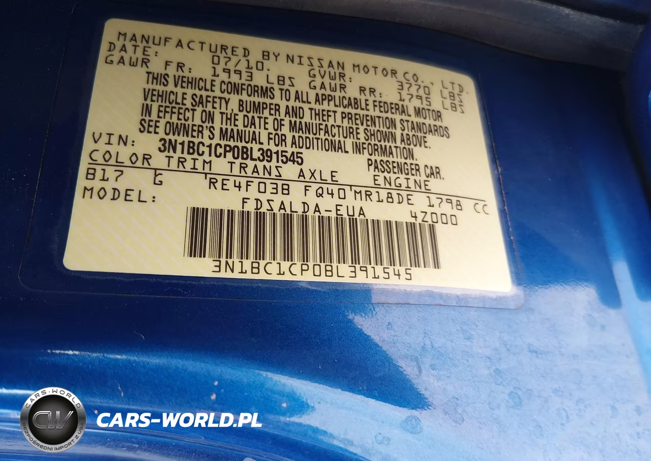 2011 Nissan Versa 1.8S VIN:3N1BC1CP0BL391545 - 9