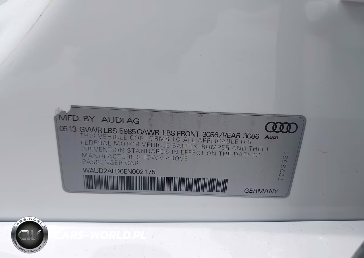 2014 Audi S8 4.0T VIN:WAUD2AFD6EN002175 - 9