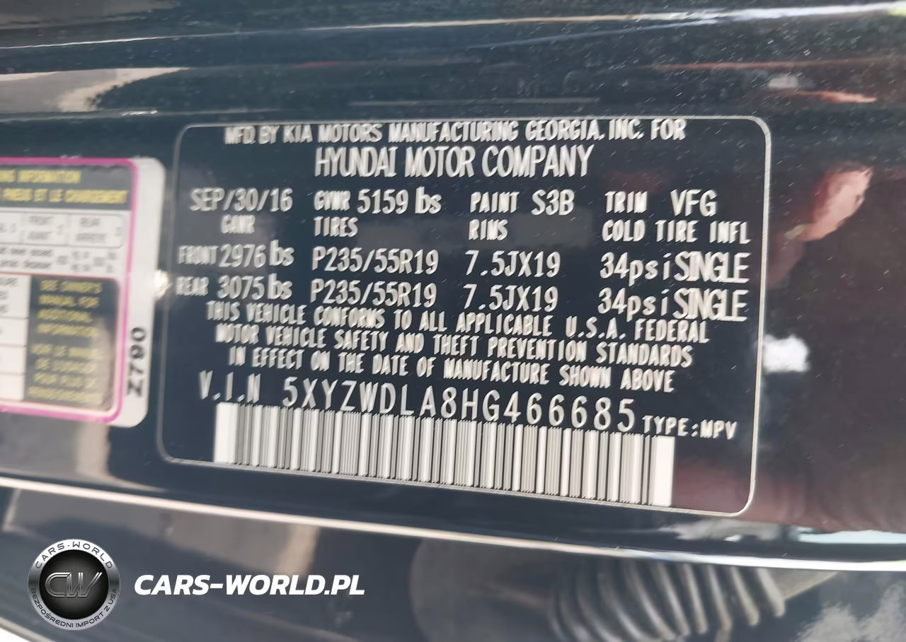 2017 Hyundai Santa Fe Sport 2.0T Ultimate VIN:5XYZWDLA8HG466685 - 9