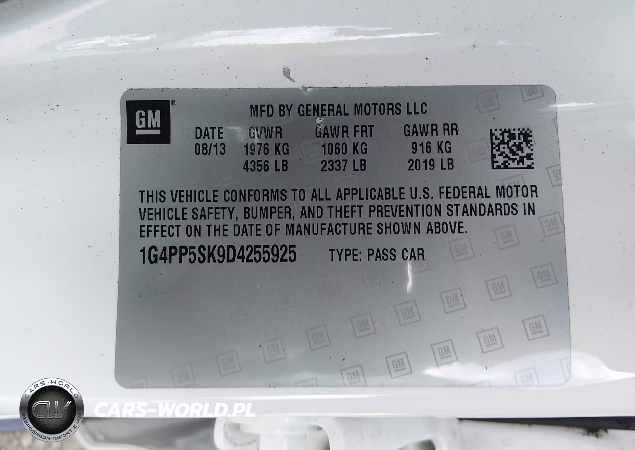 2013 Buick Verano VIN:1G4PP5SK9D4255925 - 9