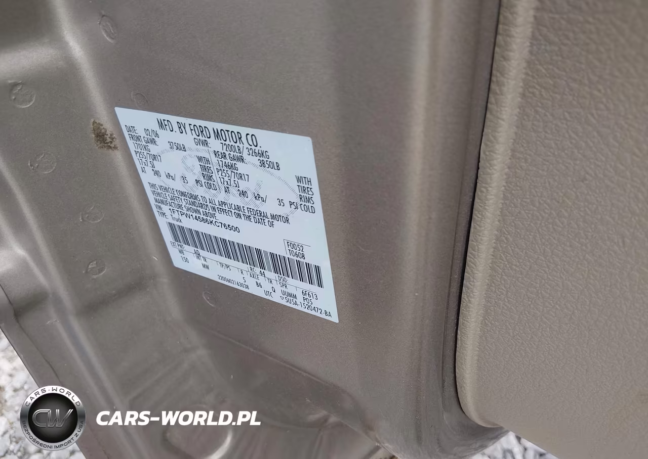 2006 Ford F-150 Fx4-Lariat-Xlt VIN:1FTPW14586KC76500 - 9