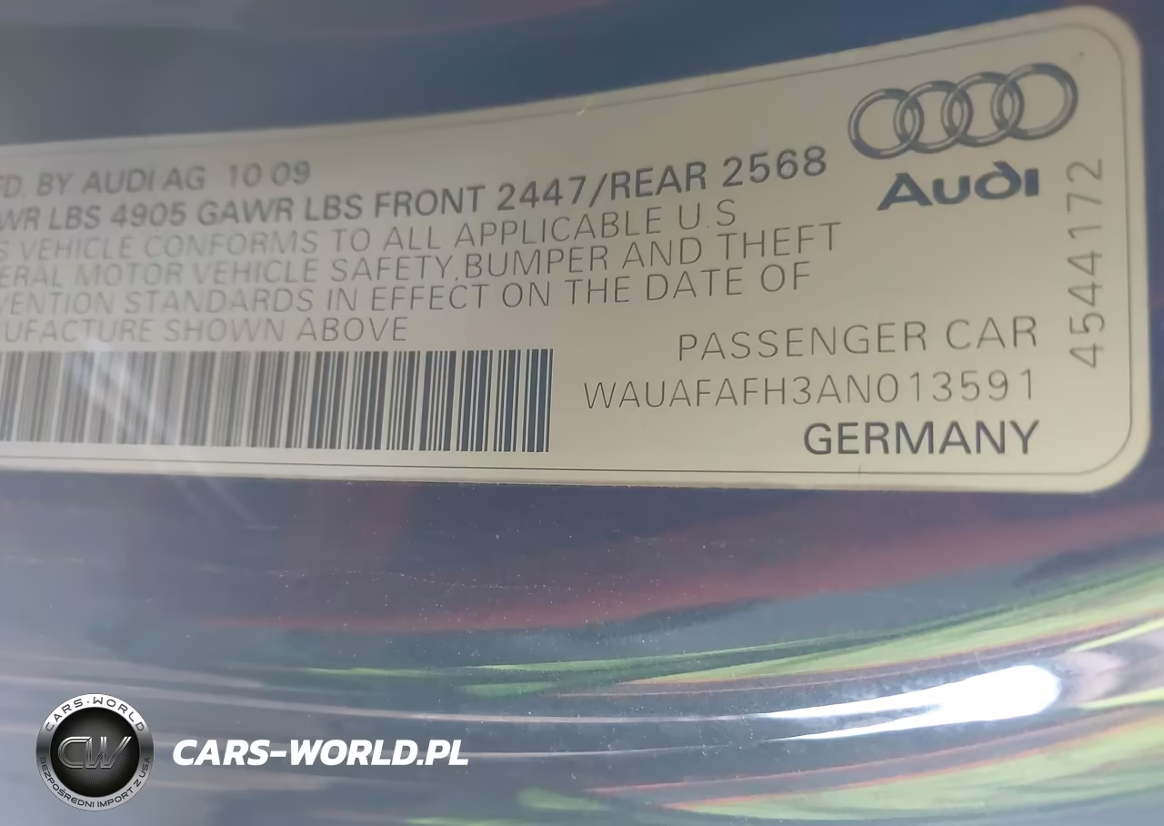 2010 Audi A5 2.0T Premium VIN:WAUAFAFH3AN013591 - 9