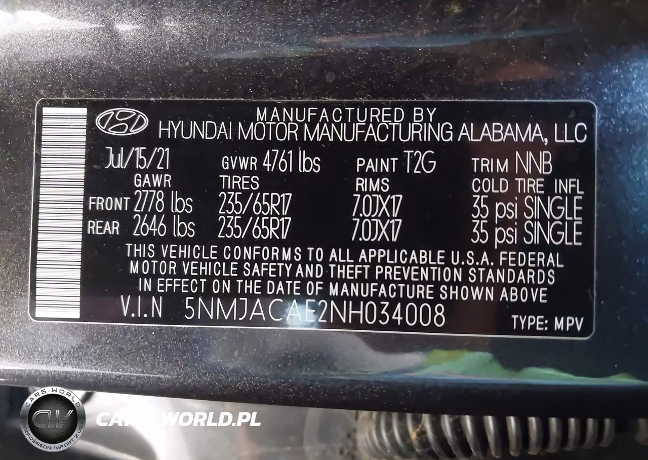 2022 Hyundai Tucson Se VIN:5NMJACAE2NH034008 - 9