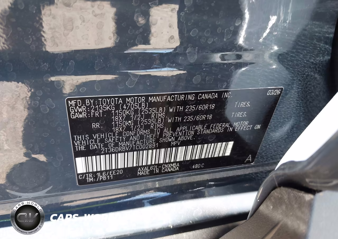 2026 Toyota Rav4 Xle Premium VIN:2T36DRBV7TC002891 - 9