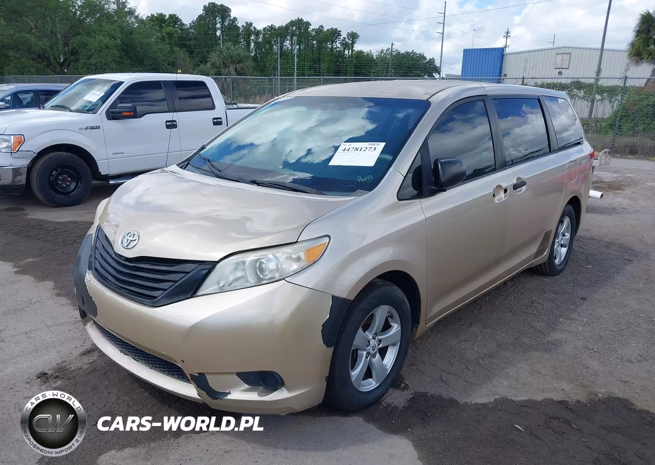 2011 Toyota Sienna Base V6 VIN:5TDZK3DC1BS019339 - 2