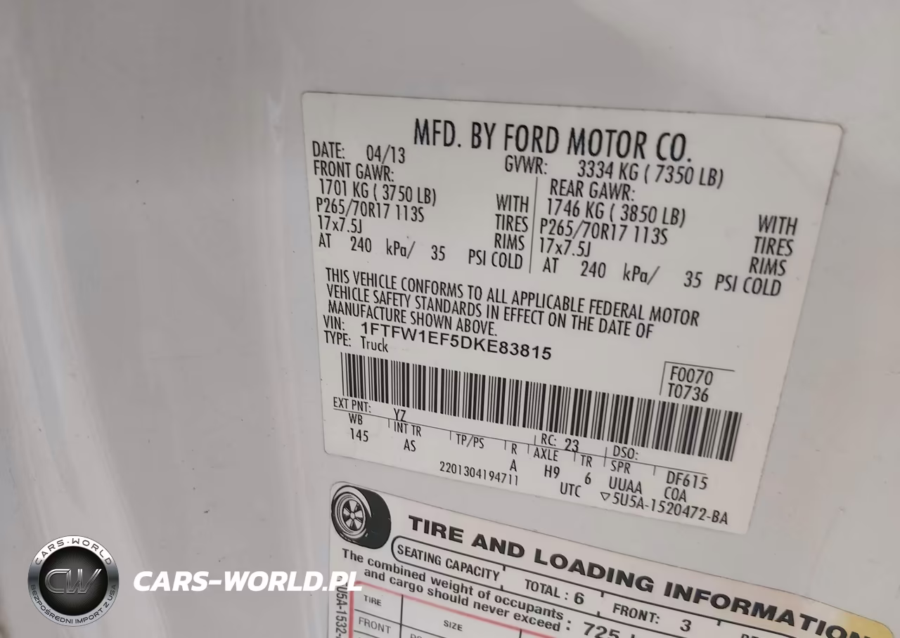 2013 Ford F-150 Xl VIN:1FTFW1EF5DKE83815 - 9