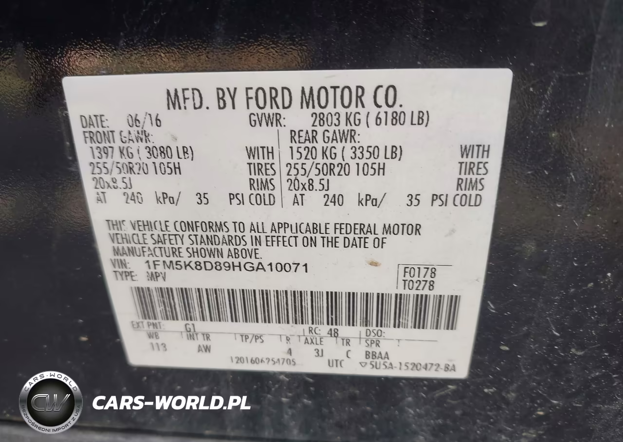 2017 Ford Explorer Xlt VIN:1FM5K8D89HGA10071 - 9