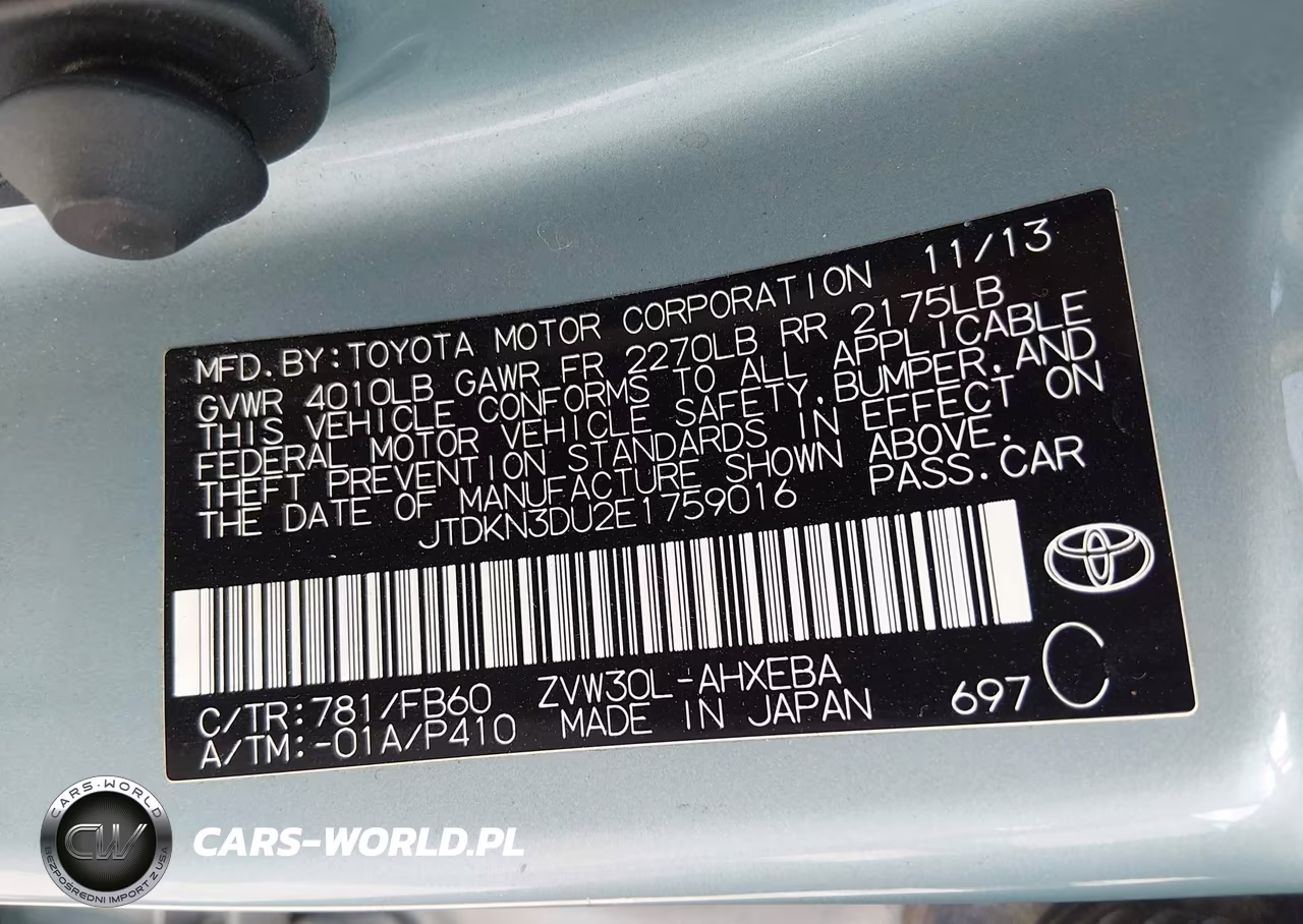 2014 Toyota Prius Three VIN:JTDKN3DU2E1759016 - 9