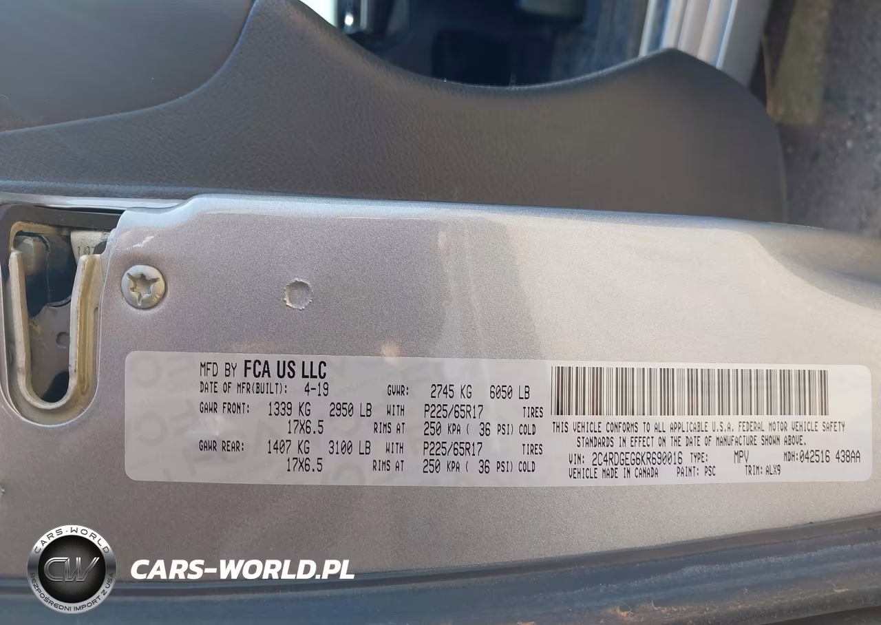 2019 Dodge Grand Caravan Gt VIN:2C4RDGEG6KR690016 - 9