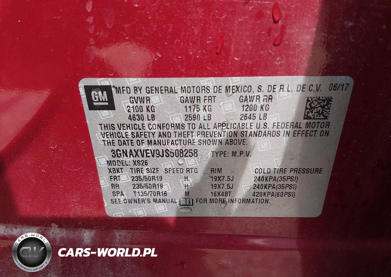2018 Chevrolet Equinox Premier VIN:3GNAXVEV9JS508258 - 9