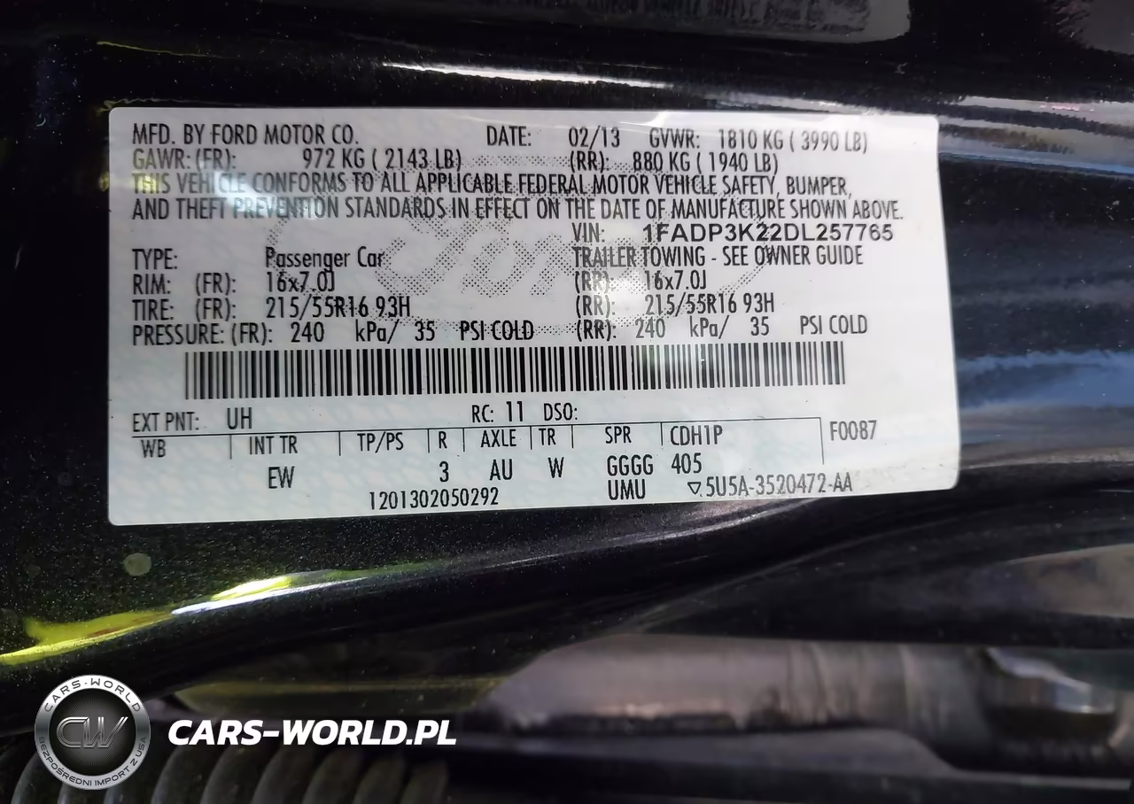 2013 Ford Focus Se VIN:1FADP3K22DL257765 - 9