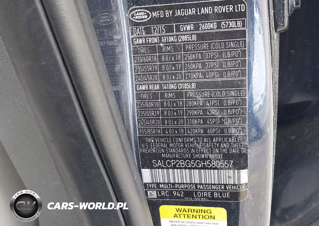 2016 Land Rover Discovery Sport Se VIN:SALCP2BG5GH580557 - 9