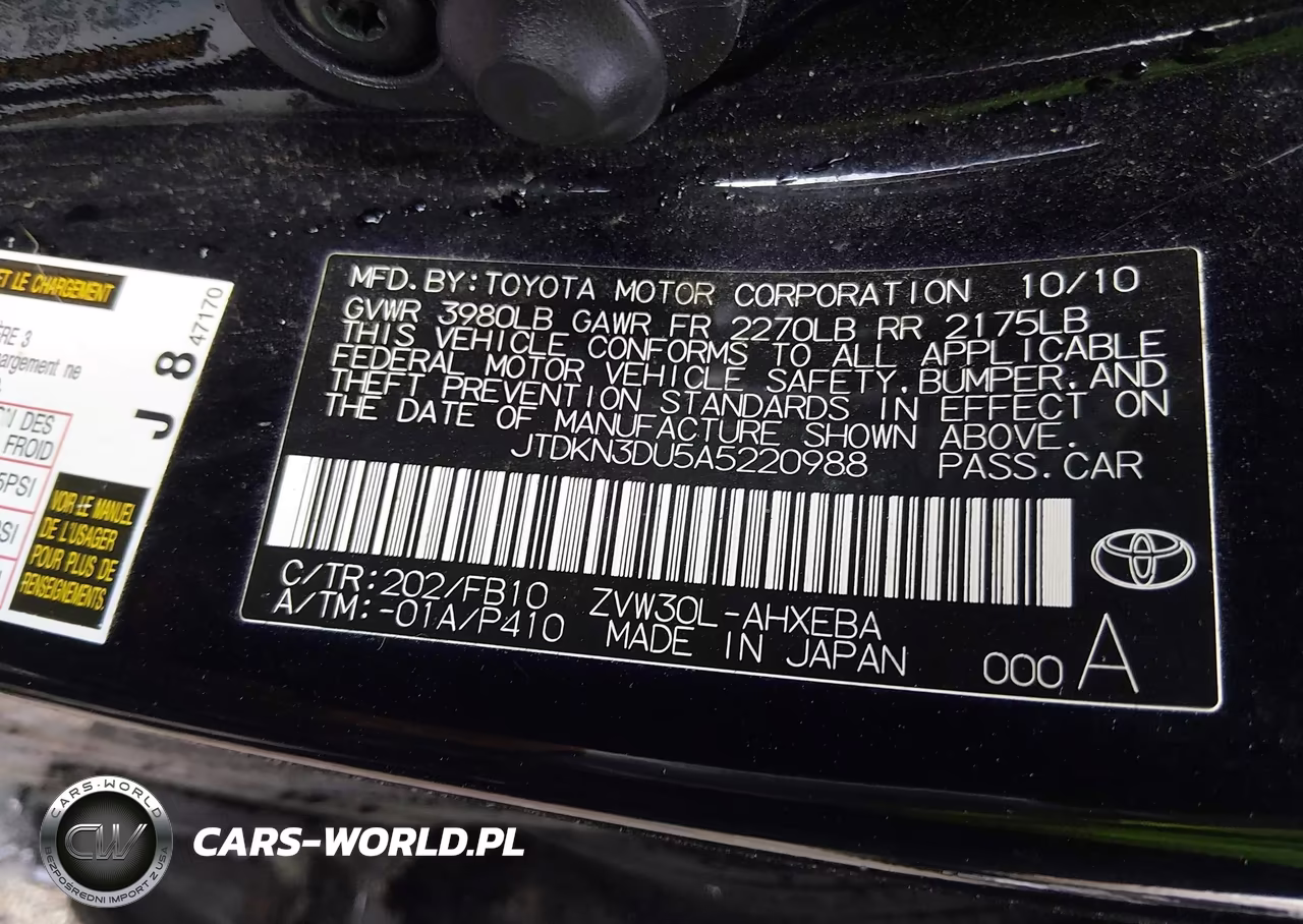 2010 Toyota Prius Iii VIN:JTDKN3DU5A5220988 - 9