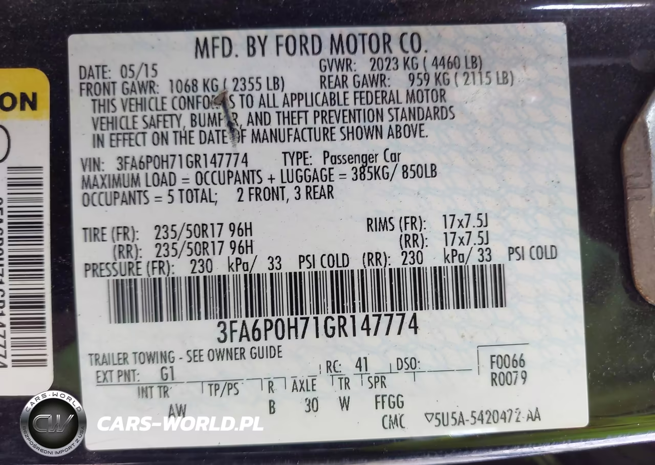 2016 Ford Fusion Se VIN:3FA6P0H71GR147774 - 9