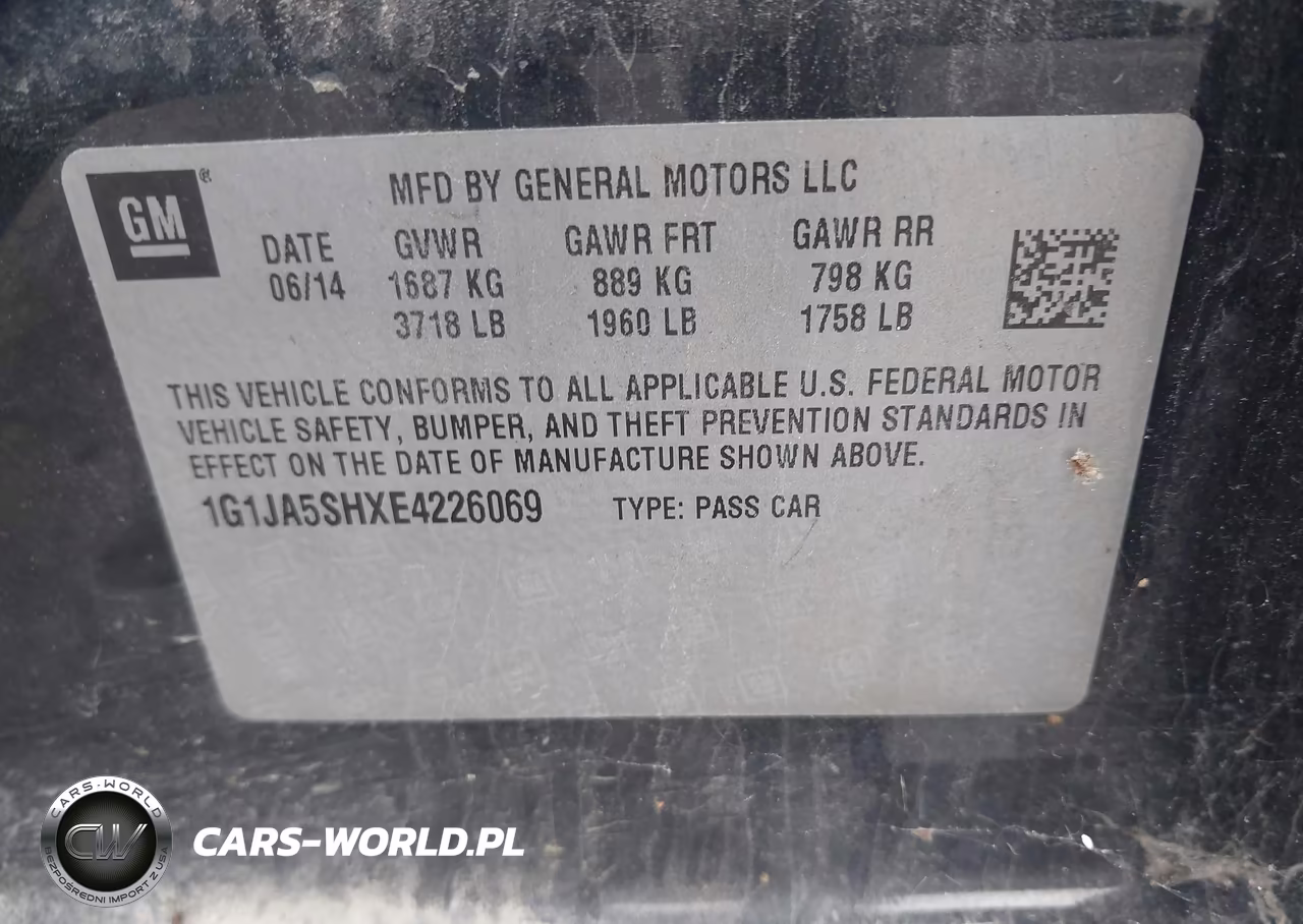2014 Chevrolet Sonic Ls Auto VIN:1G1JA5SHXE4226069 - 9
