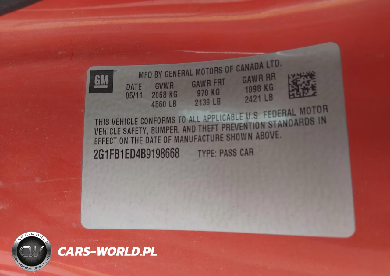 2011 Chevrolet Camaro 1Lt VIN:2G1FB1ED4B9198668 - 9