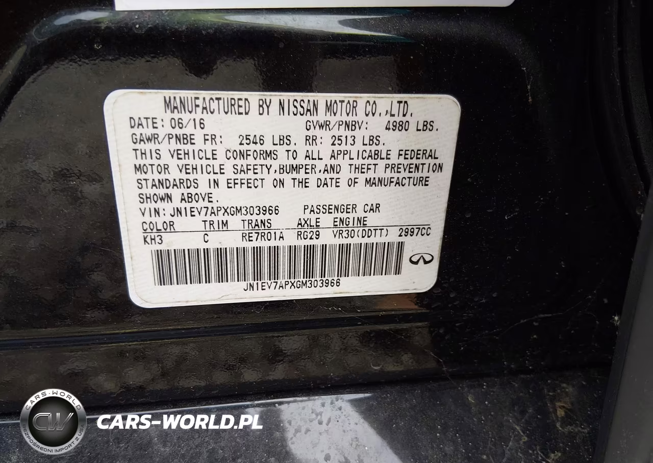2016 Infiniti Q50 3.0T Premium VIN:JN1EV7APXGM303966 - 9
