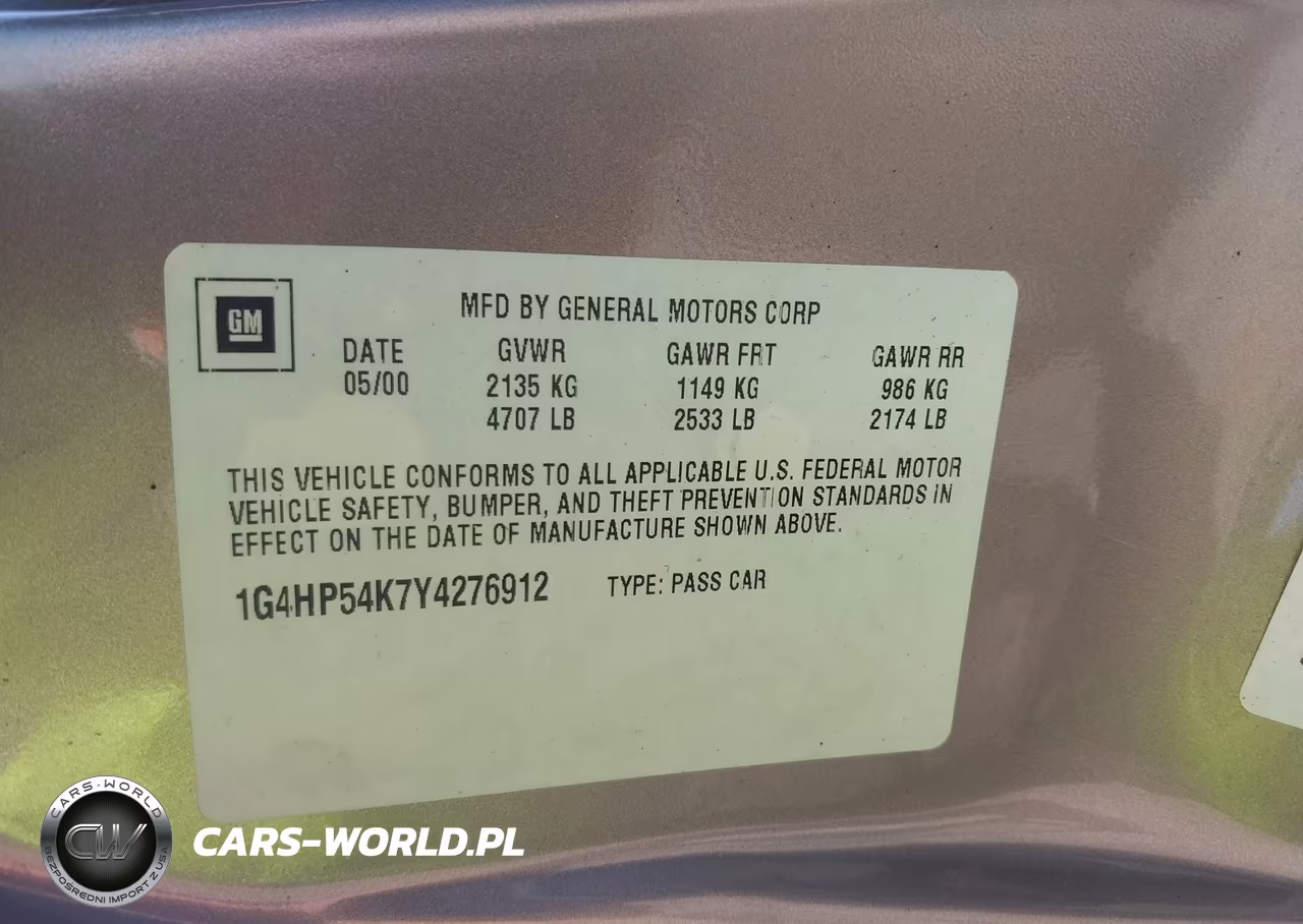 2000 Buick Lesabre Custom VIN:1G4HP54K7Y4276912 - 9