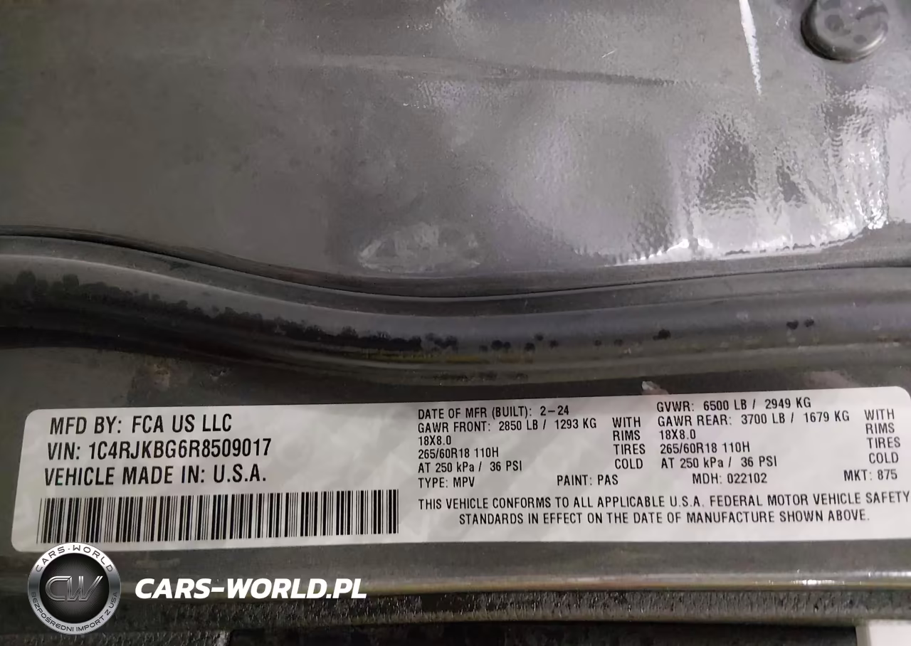 2024 Jeep Grand Cherokee L Limited 4X4 VIN:1C4RJKBG6R8509017 - 9