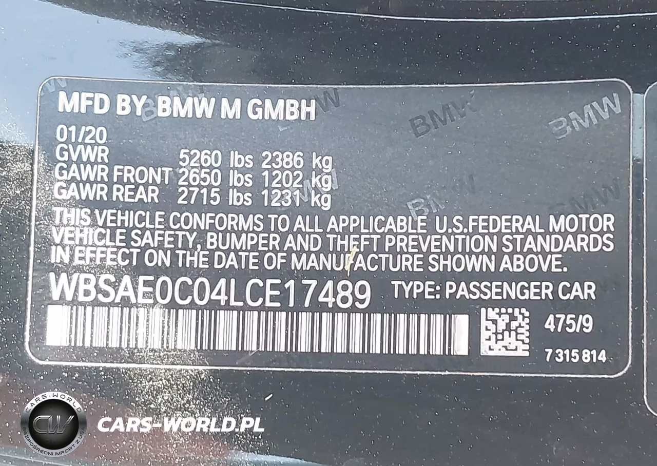 2020 BMW M8 VIN:WBSAE0C04LCE17489 - 9